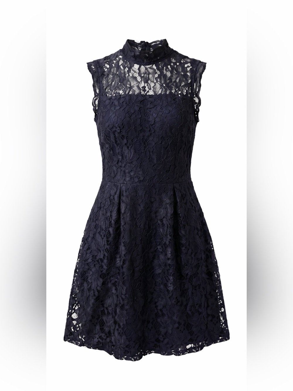Elegant navy blue Lace Dress